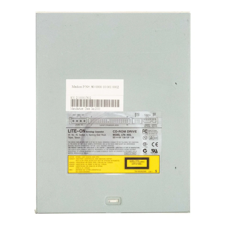 Intern Laufwerk LITEON LTN-403L CD-ROM DRIVE IDE 5.25 Zoll - Bild 3 von 3