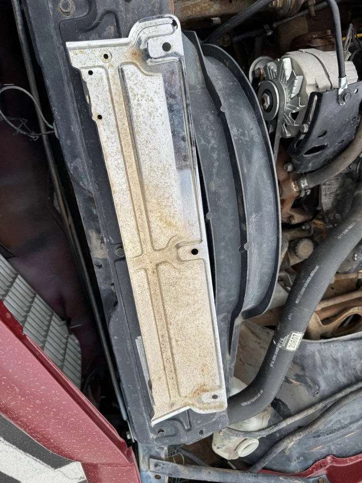 70-81 CAMARO FIREBIRD Upper Radiator Top Support Chrome Patina Non Heavy Duty 24 - Image 3 of 3