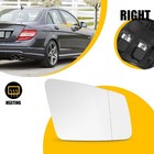 Passenger Right Heated Mirror Glass For Mercedes-Benz C250 CL550 CLS400 E63 S350