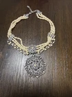 Lot of Chokers Silver and Gold Tones Vintage 9 Costume Jewelry