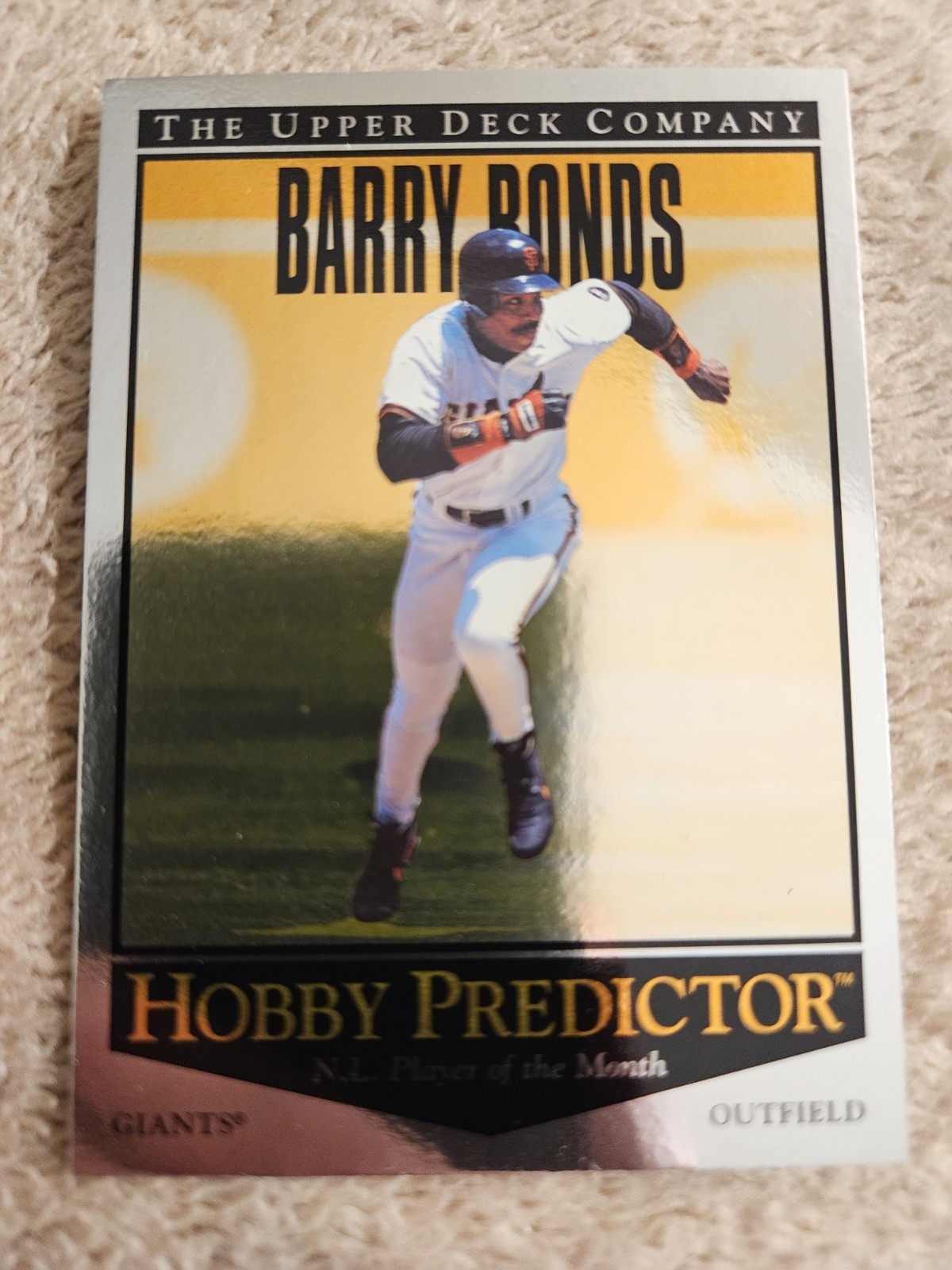 1996 UPPER DECK PREDICTORS #H33 BARRY BONDS REDEEMED