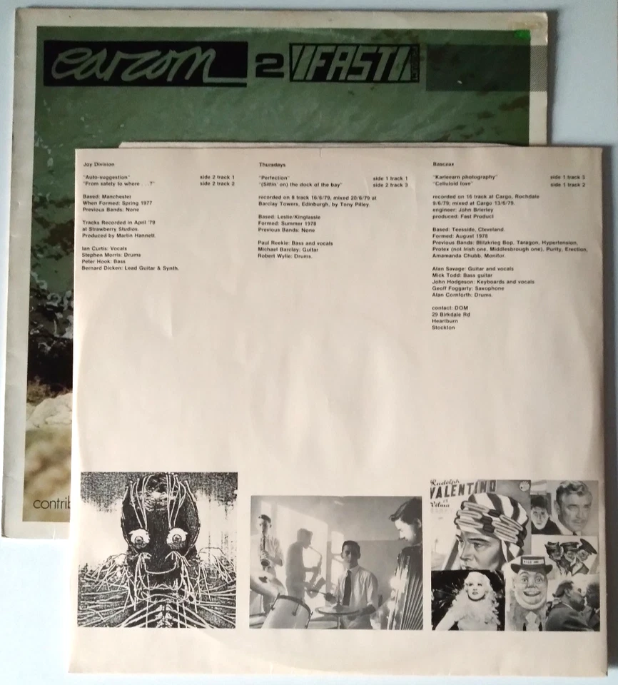 Earcom 2 Contradiction 1979 UK LP + Insert Joy Division~Thursdays~Basczax RARE - Image 3 of 4