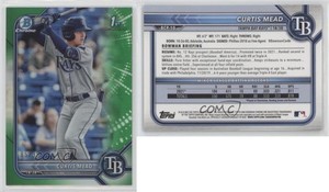 2022 Bowman Chrome Prospects Green Refractor /99 Curtis Mead #BCP-10