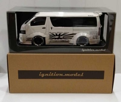ignition model 1/18 T・S・D WORKS HIACE 1/18 Ignition Model T·S·D WORKS Toyota HIACE Gray - LIVECARMODEL.com