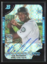 Wladimir Balentien 2005 Bowman Chrome X-Fractor Auto /225 A #344 Seattle