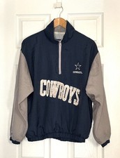 Vintage PRO PLAYER Dallas Cowboys Windbreaker Mens Sz XL Jacket 90s Grunge Y2K
