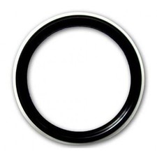 16 Black Whitewall Topper Rubber Tire Ring Brand New Set Of 4 Pcs