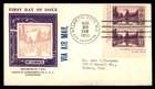 Mayfairstamps US FDC 1934 New Jersey pair Mt Rainier air mail First Day Cover cc