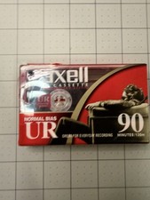 Maxell UR 90 Blank Audio Cassette Tape - Normal Bias Type I - Brand New Sealed