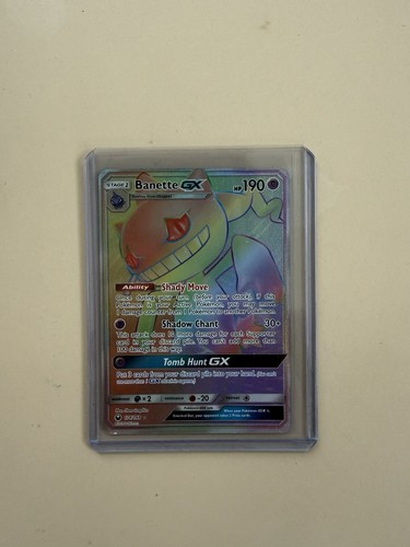 Banette GX 174/168 Rainbow Rare Secret Rare Celestial Storm Pokemon Card NM
