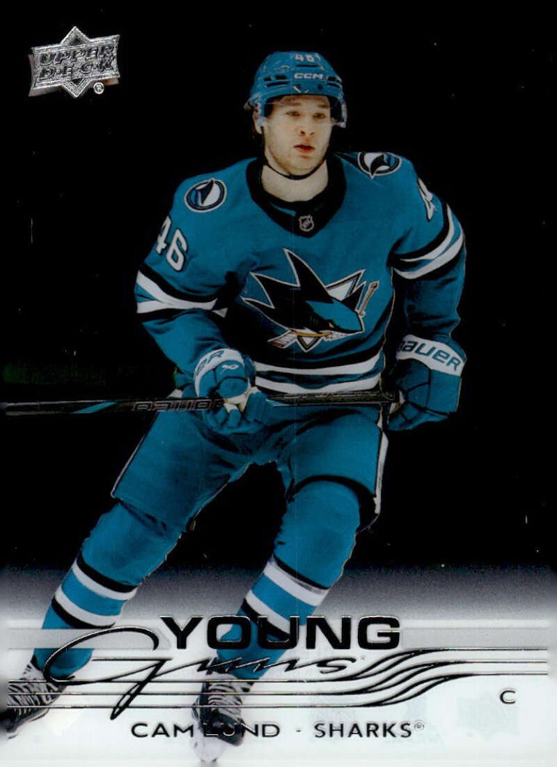 CAM LUND RC 2025-26 Upper Deck Clear Cut Young Guns #242 ROOKIE Sharks ID:149177