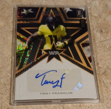 Wild Card 2024 Auto Mania Stars Troy Franklin Rookie Auto Oregon Ducks AMAS-TF. rookie card picture