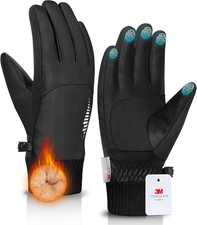 3M Thermal Winter Gloves Waterproof/Touchscreen/Warm for Cold Weather Running Cy