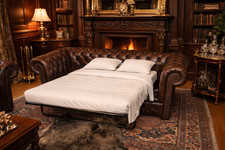 Chesterfield 3 Sitz  Schlaf Sofa A100 Härtegrad 200 