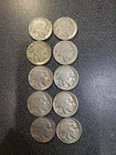 Buffalo Nickel 5C Lot of 10 Circulated US Coins  #357