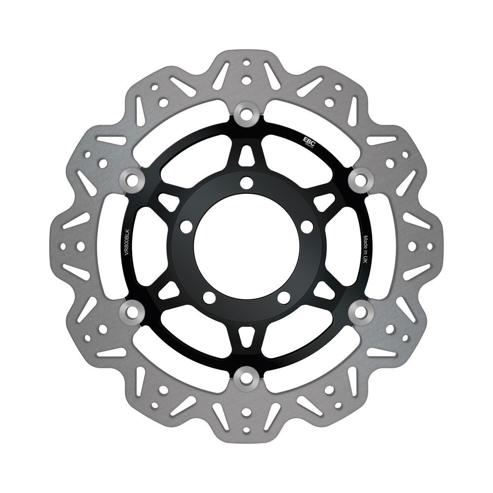 EBC Float Vee Rotor FR BLK Hub FRHS for Triumph Street Triple R 675 2009 - 2012