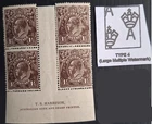 1919 Australia Harrison Imp Blk 4x1 1/2d Black Brown KGV stamps LMWMK Mint $800.