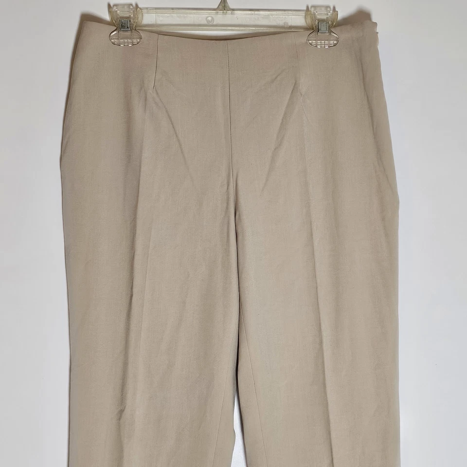 Брюки женские Premise 8 средние хаки желтовато-коричневые эластичные деловые повседневные комфортные для работы - Изображение 2 из 4