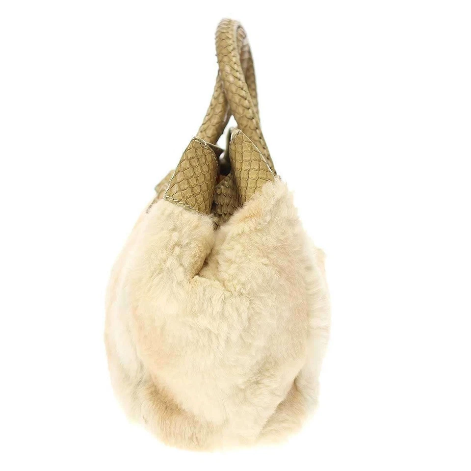 Tod's меха детали сумка в бежевый - шикарный и изысканный из Японии мягкий мех - Изображение 3 из 4