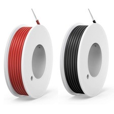 18awg Silicone Electrical Wire Cable 2 Colors 13.2ft Each 18 Gauge Stranded...