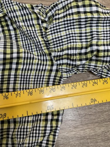 Topshop Women’s Crop Shirt Size 10 Checked Puff Sleeves - Picture 7 of 7