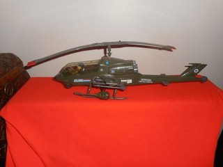 G.I. Joe Dragonfly XH 1 Helicopter 1983 complete with figure...working order.
