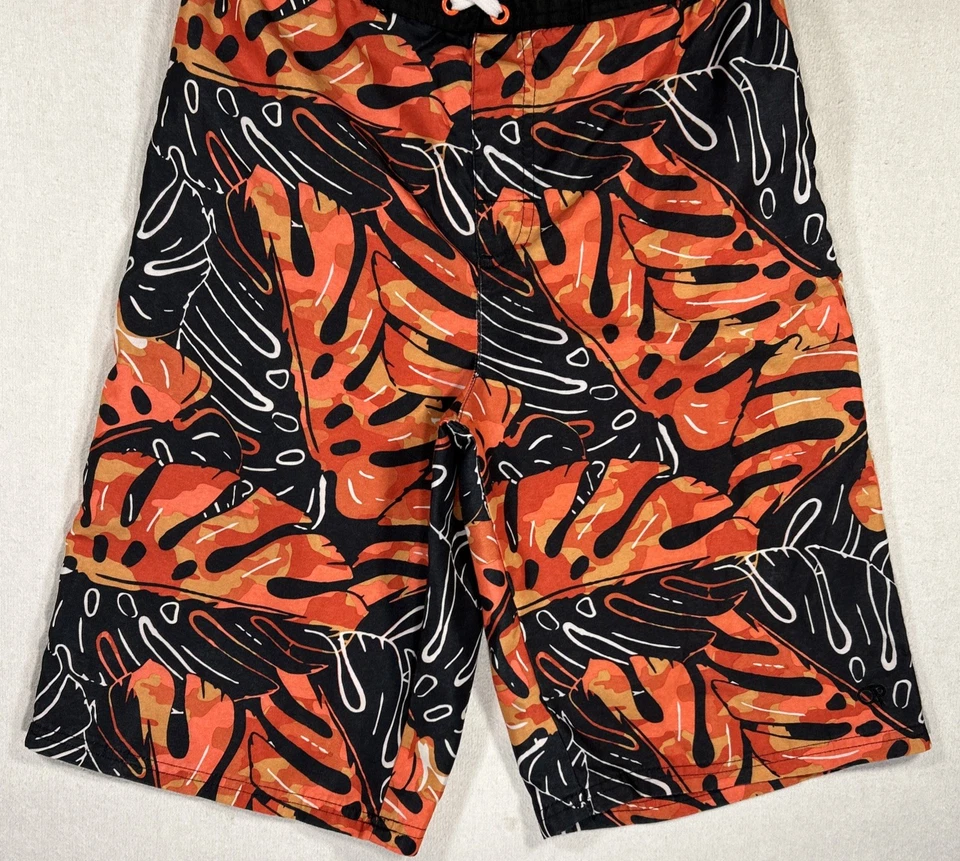 Pantalones Cortos/Trunks de Natación Ocean Pacific OP Niños Talla XXL-Naranja Negro Blanco Floral Foto 3 de 4