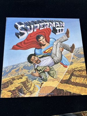 SUPERMAN 3 III Soundtrack LP 1983 IN SHRINK VG+/VG+ w/ INNER Chaka Khan CRENSHAW