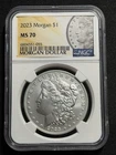 2023 $1 Morgan Silver Dollar NGC MS70 Morgan Label