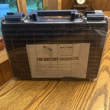 BATTERY ORGANIZER STORAGE CASE HOLDS 80 BATTERIES