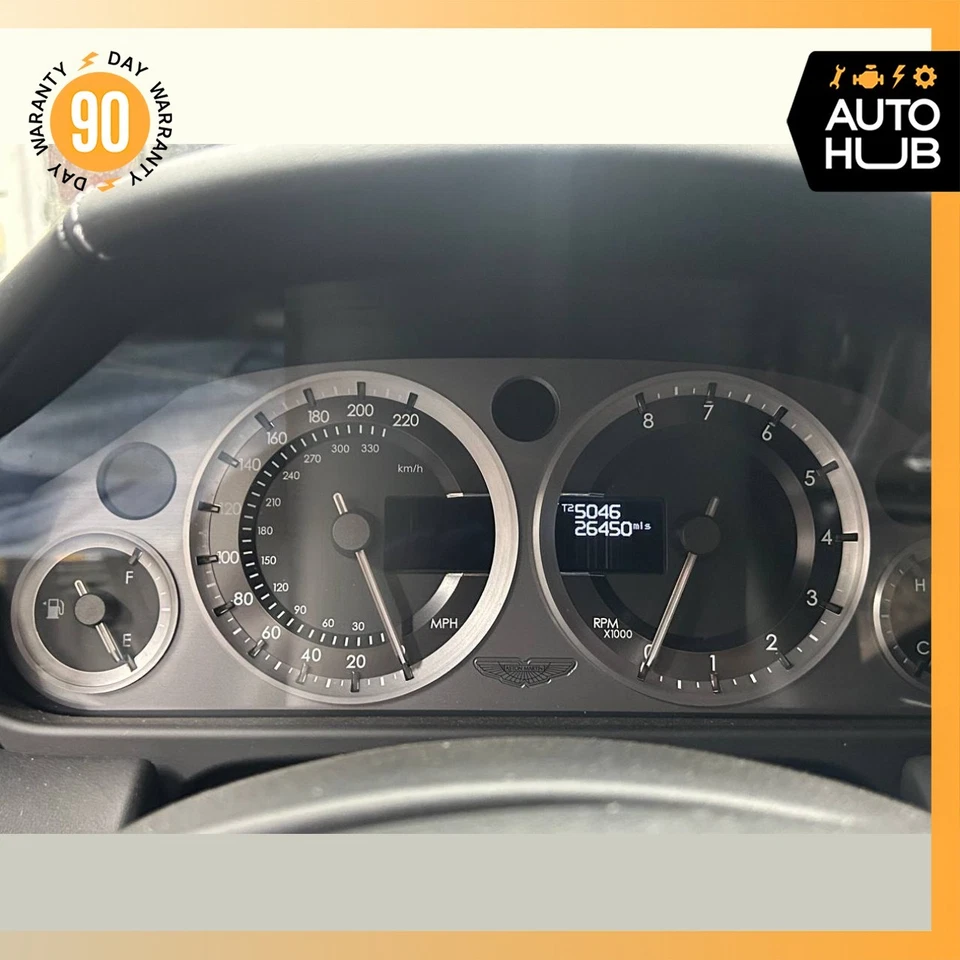 06-16 Aston Martin V8 Vantage DB9 Instrument Cluster Speedometer OEM 26k - Изображение 2 из 4