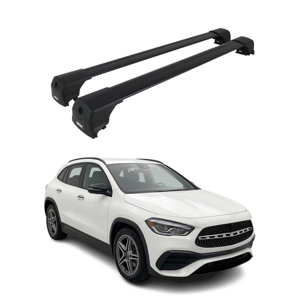 DachträGer GepäCkträGer FüR Mercedes GLA Klasse 2020-2026 ABE Aluminium Schwarz-image