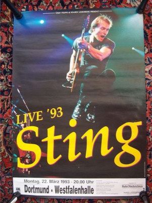 STING Konzeret Plakat Dortmund 1993