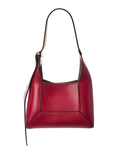 Jimmy Choo Diamond Small Leather Hobo Bag Women's Red