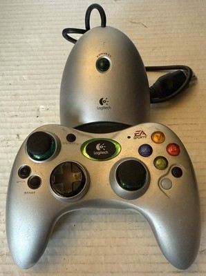 Logitech Cordless Precision Controller Xbox EA Sports Silver GX3B12 w dongle