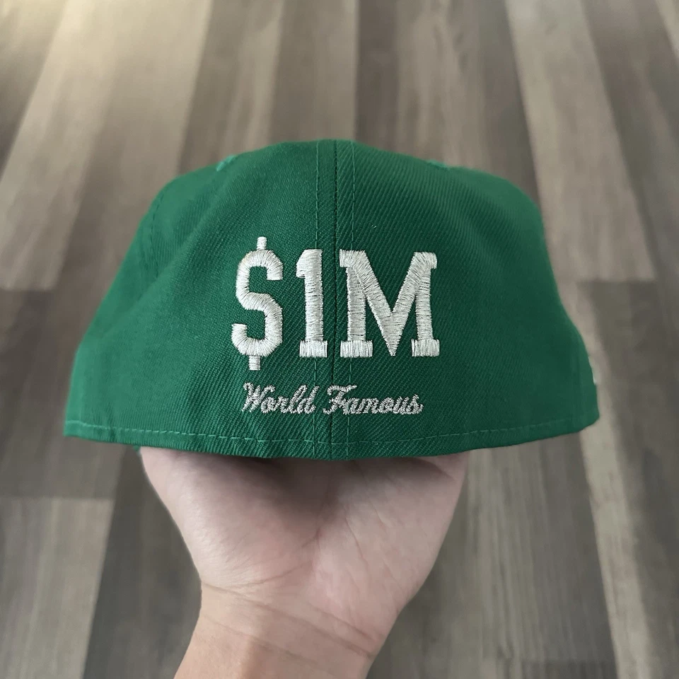AUTHENTIC Green Supreme Money Box Logo New Era Fitted Hat W Embroidery - Image 4 of 4