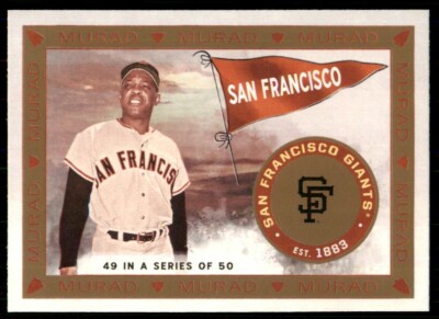 2021 Topps Allen & Ginter T-51 Murad Willie Mays San Francisco Giants #MR-49