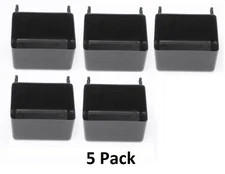 Small Plastic Black Pegboard Storage/Part Bins, Multi-Pack Pricing JSP Brand