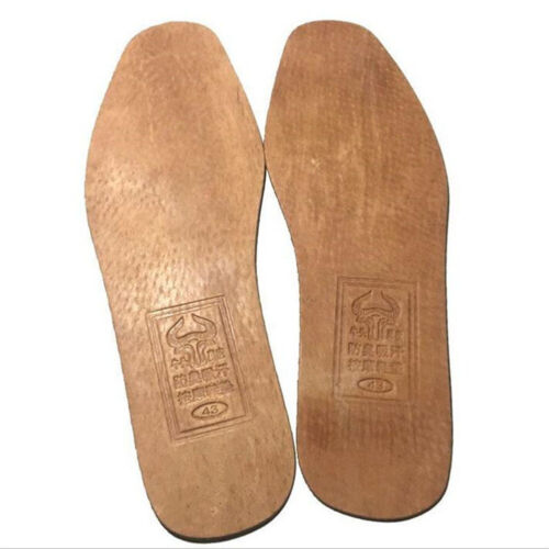 1 Pair Shoes Insoles Genuine Leather Deodorant Breathable Insert Soles Pad UK - Picture 5 of 17