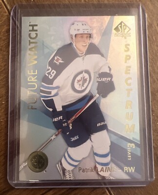 16-17 SP Authentic Patrik Laine Future Watch Spectrum Level 3 Scratched Code RC