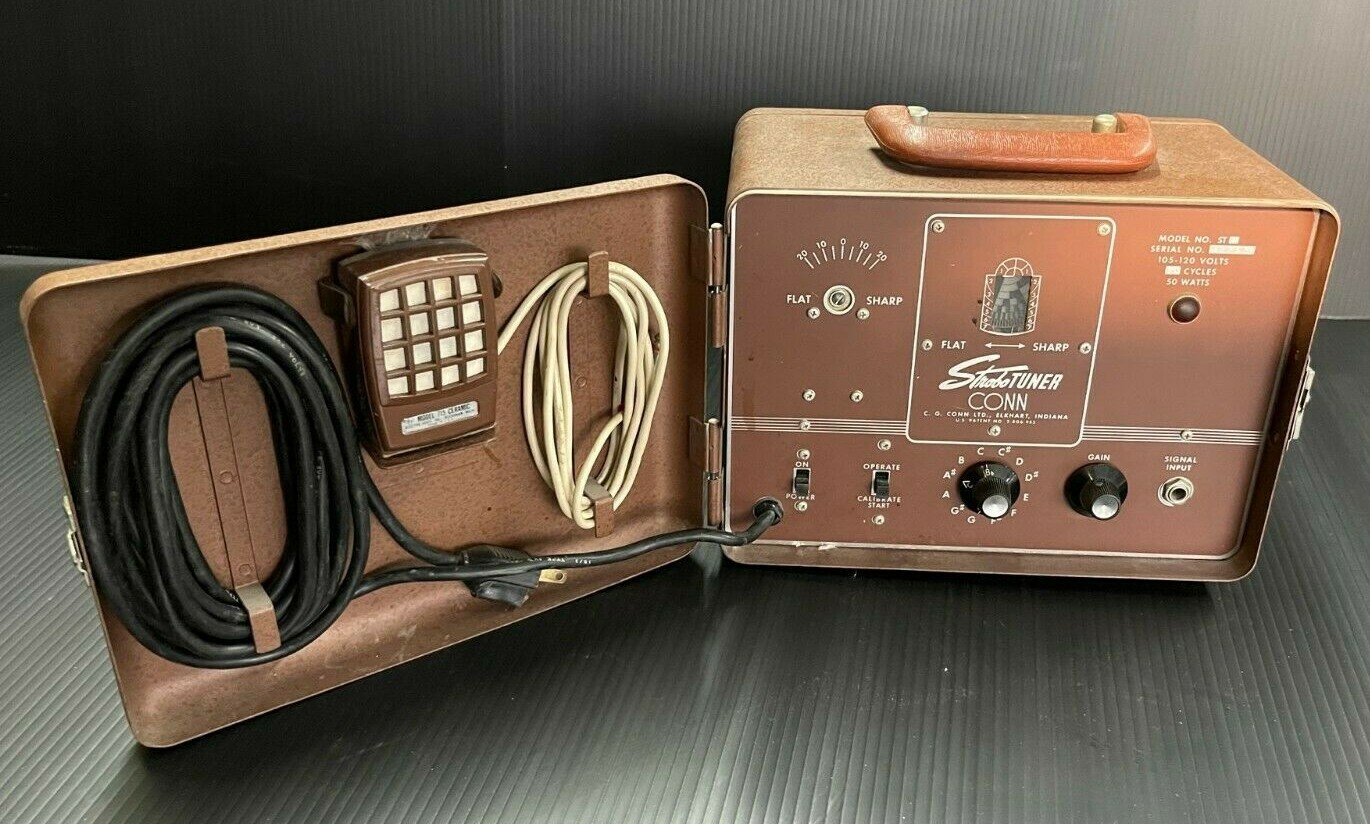Vintage CONN ST8 StroboTUNER TUBE Strobe Tuner w/ EV715 Ceramic