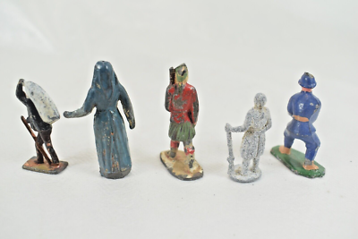 Petits soldats accessoires de décor CBG Mignot en plomb peint Petits soldats accessoires de décor CBG Mignot en plomb peint