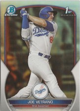 2023 Bowman Draft Chrome Joe Vetrano Refractor SP RC Los Angeles Dodgers