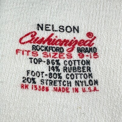 テキスト 2 Pair Nelson Cushionized Rockford Tube Socks 17