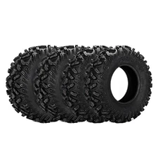 Set 4 ATV Tires 26x11-12 26x9-12 6Ply UTV Tires 26x9x12 26x11x12 Mud All Terrain