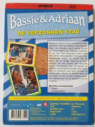DVD : Bassie & Adriaan "De Verzonken Stad" ... 2 Disc ... 190 min ... DUTCH - Picture 2 of 4