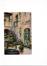 VTG. NEW ORLEANS, LA., LITTLE THEATRE COURTYARD POSTCARD