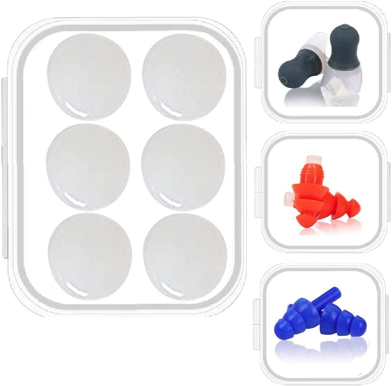 Noise Cancelling Soft Silicone Ear Plugs Set by EarJoy Reusable NIB