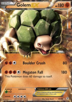 Golem-EX - 46/83 - Holo Rare ex x1 - Damaged - Generations