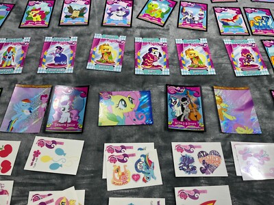 My Little Pony Cards Trading Cards CGG CCG Holo Stickers Set Lot Of 105